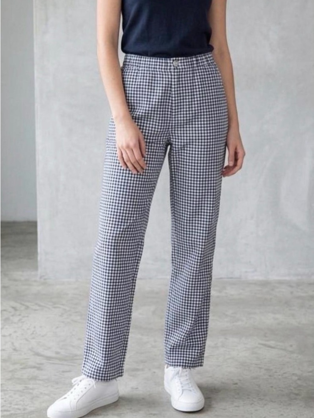 Brandy/John Galt Navy Gingham Pants